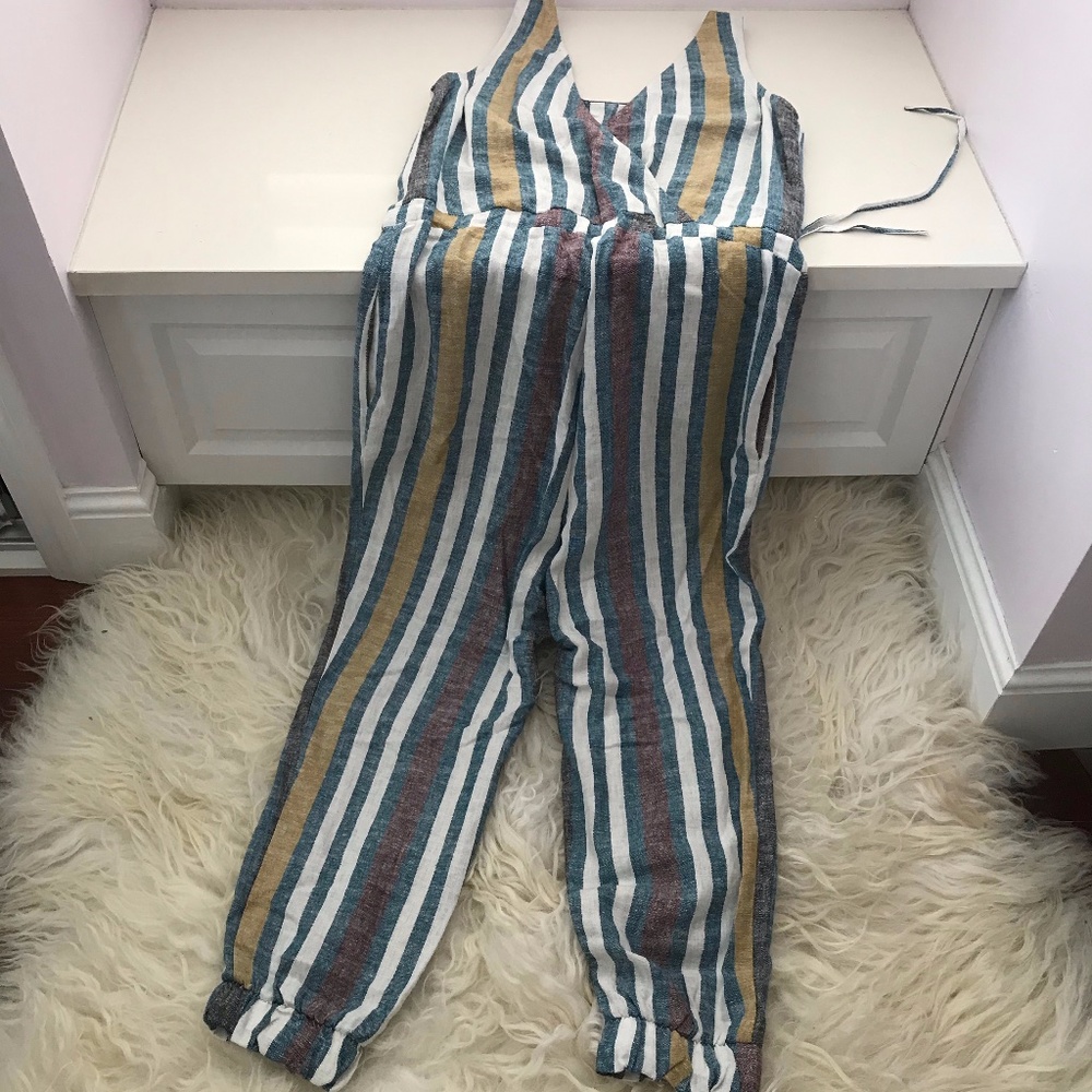DREW Striped Jumpsuit - Picture 3 of 9